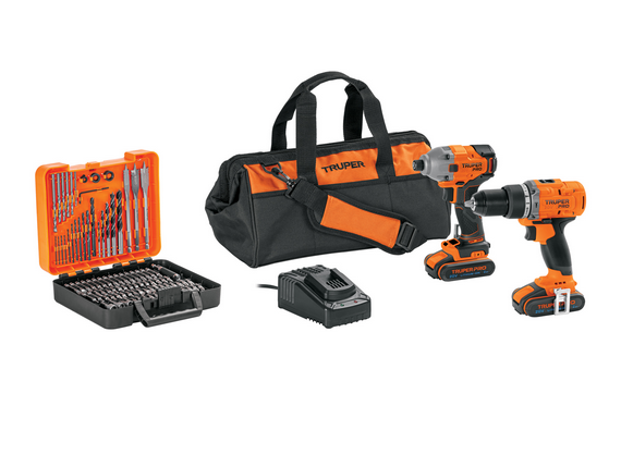 COMBO RATOMARTILLO/DESTORNILLADOR IMPACTO 20V TRUPER PRO