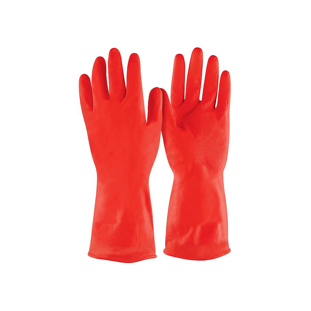 GUANTES DE LÁTEX PARA LIMPIEZA  ROJOS  G  PRETUL