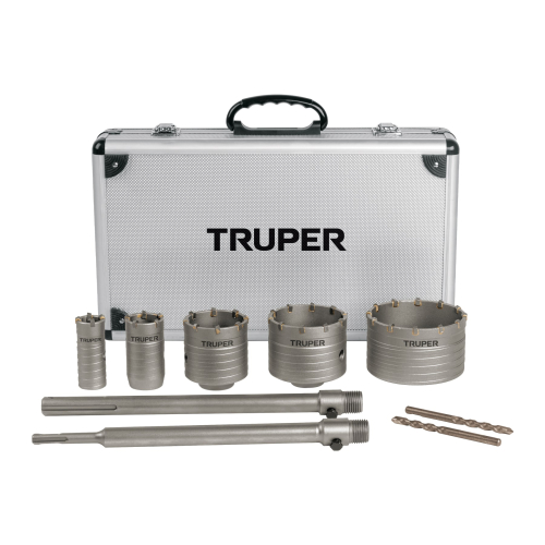 JUEGO DE 9 BROCASIERRAS PARA CONCRETO SDS PLUS Y MAX TRUPER