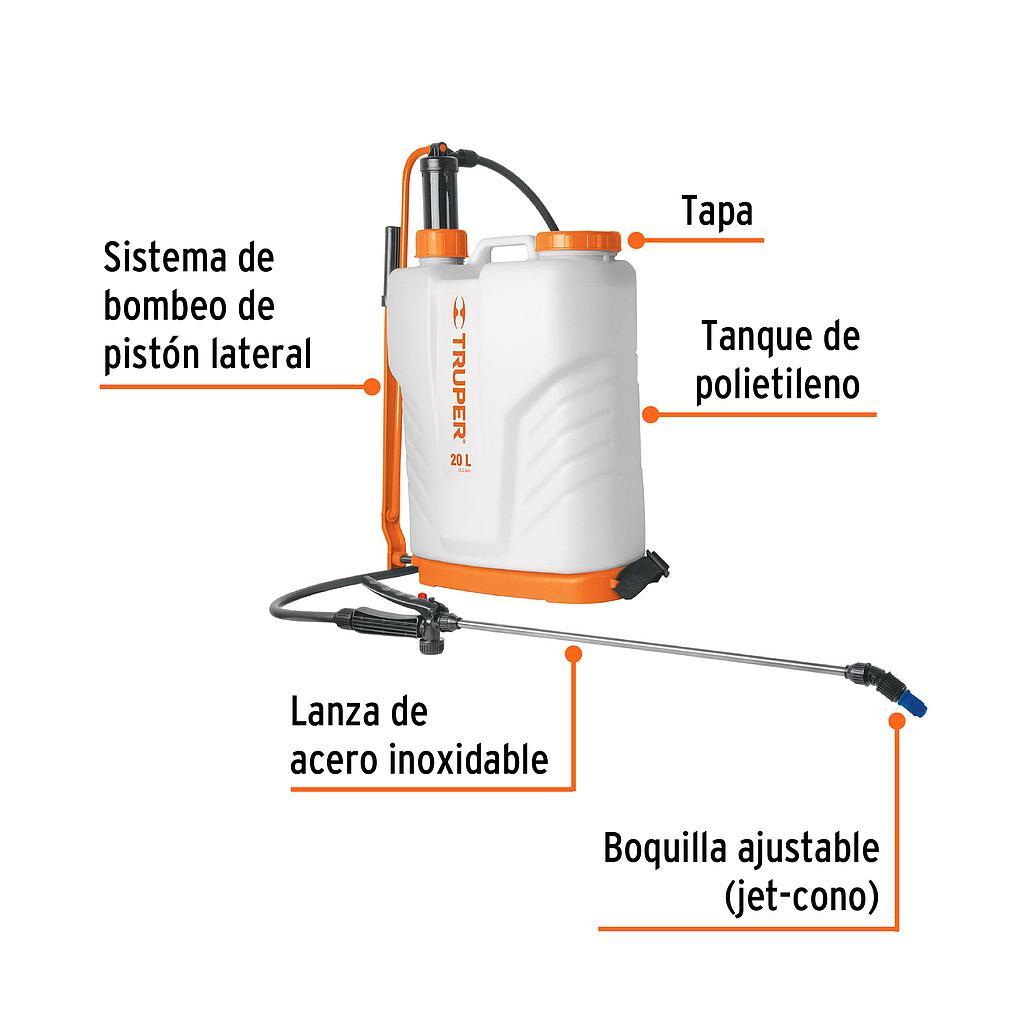 FUMIGADOR DE 20 L MANUAL DE MOCHILA TRUPER
