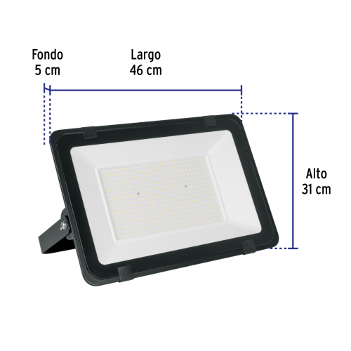 REFLECTOR ULTRA DELGADO LED 300 W LUZ  DE DIA VOLTECK BASIC