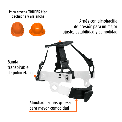 SUSPENSION PARA CASCOS AJUSTE POR MATRACA TRUPER