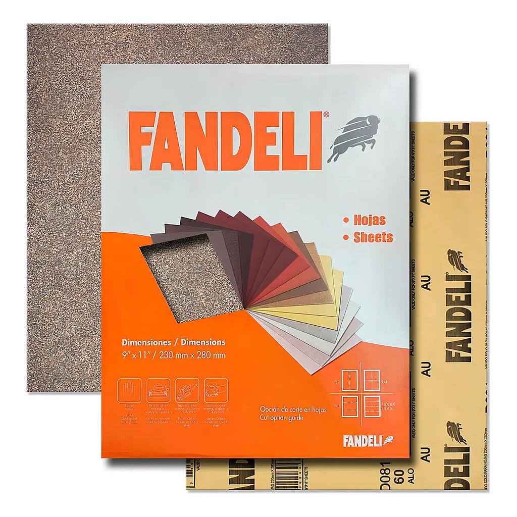 LIJA P/MADERA D081 GRADO 60 FANDELI