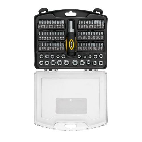 JUEGO 81 PZA DADOS Y PUNTAS 1/4 PRETUL