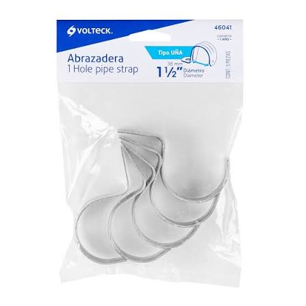 ABRAZADERA TIPO UÑA 11/2 B/5 PZ VOLTECH