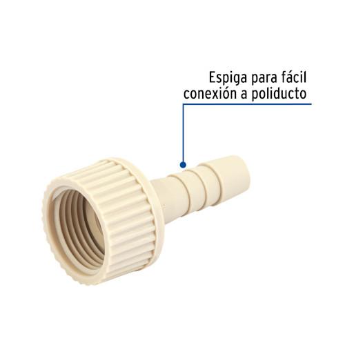 ADAPTADOR. INSERC.HEMBRA 3/8 POLIPROPILENO.FOSET