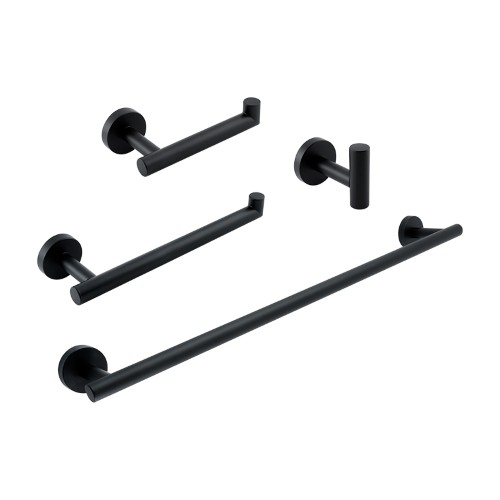 JUEGO DE ACCESORIO PARA BAÑO NEGRO DICA 1100.2