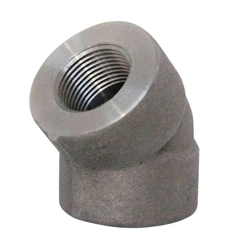 CODO ACERO ROSCABLE 3 X 45° CEDULA 80 3000LBS