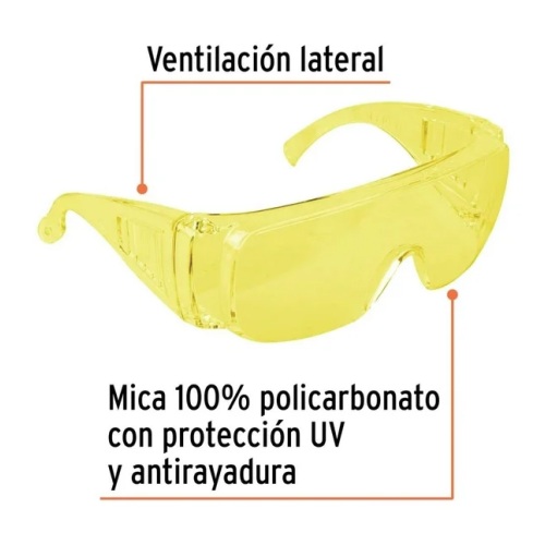 LENTE DE SEGURIDAD AMBAR TRUPER