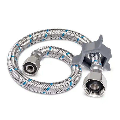 MANGUERA 1/2X1/2P/FREG 50CM INOX ROTOPLA