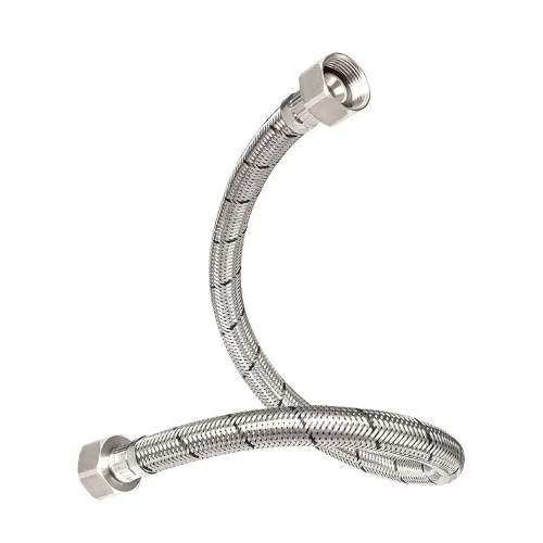 MANGUERA 1/2X1/2P/LAVABO 40CM INOX ROTOP
