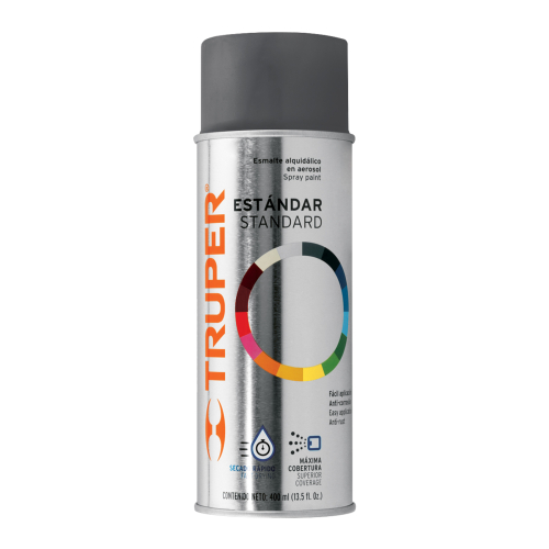 PINTURA AEROSOL GRIS OSCURO 400 ml TRUPER ULTIMOS PRODUCTOS