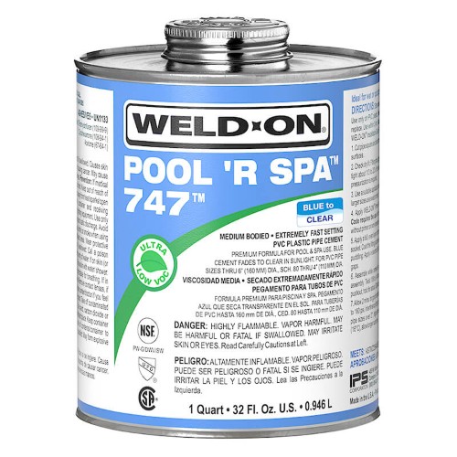 PEGAMENTO 747 PVC DE 1 LITRO 74701L WELD-ON