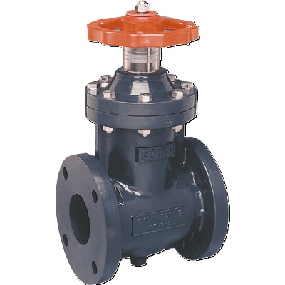 VALVULA COMPUERTA PVC BRIDADA 4" C-80 ASAHI