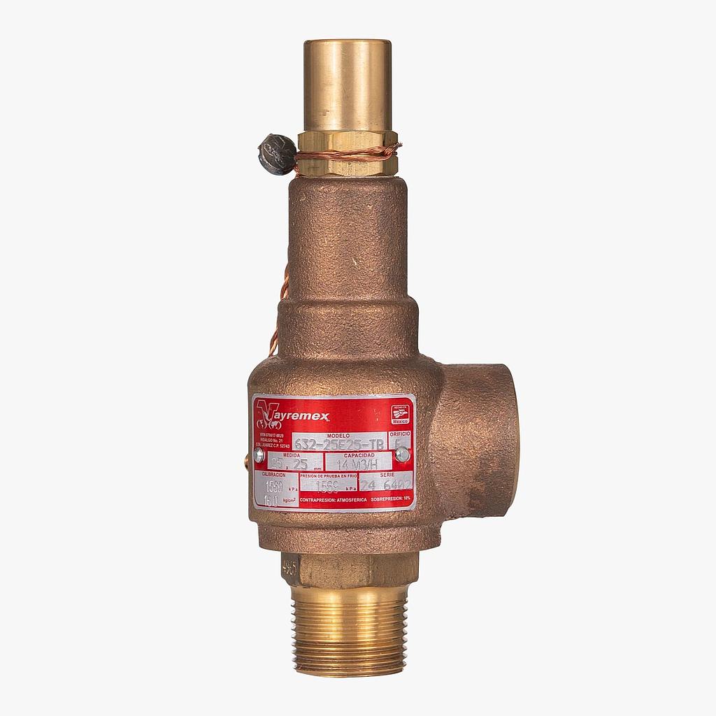 VALVULA ALIVIO DE 1" BRONCE-LATON PARA GAS VAYREMEX cotizar