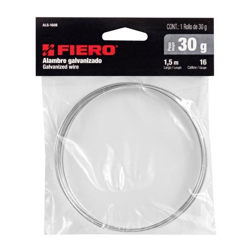 ROLLO DE 30 G DE ALAMBRE GALVANIZADO CALIBRE 16 EN BOLSA
