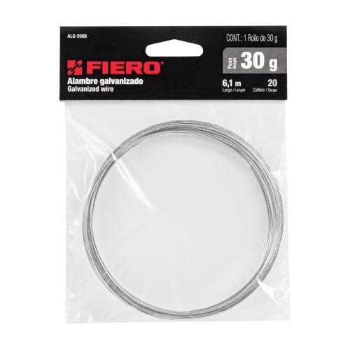ALAMBRE GALVANIZADO CALIBRE 20 30 G FIERO