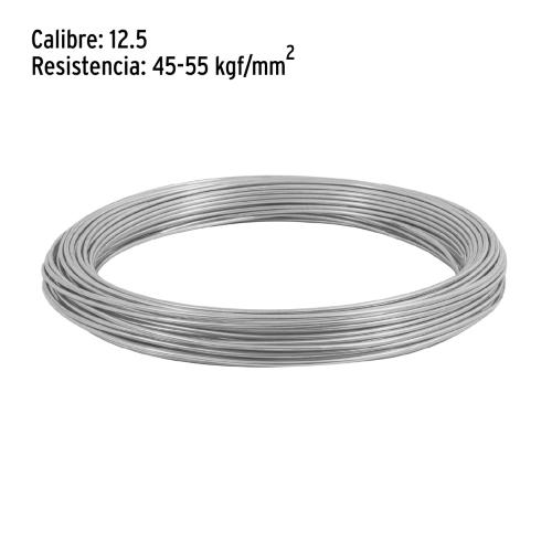 ALAMBRE GALVANIZADO CALIBRE 12.5 EN ROLLO DE 1 kg FIERO