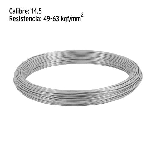 ALAMBRE GALVANIZADO CALIBRE 14.5 EN ROLLO DE 1 kg FIERO