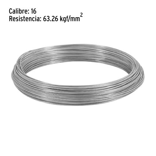 ALAMBRE GALVANIZADO CALIBRE 16 EN ROLLO DE 1 kg FIERO