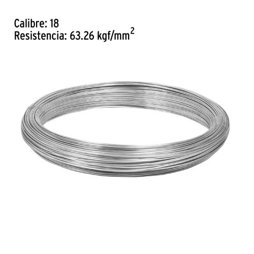 ALAMBRE GALVANIZADO CALIBRE 18 EN ROLLO DE 1 kg FIERO