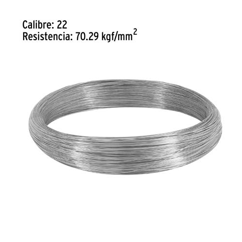 ALAMBRE GALVANIZADO CALIBRE 22 EN ROLLO DE 1 kg FIERO