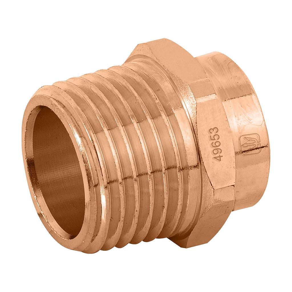 CONECTOR DE COBRE ROSCA EXTERIOR DE 1/2 FOSET