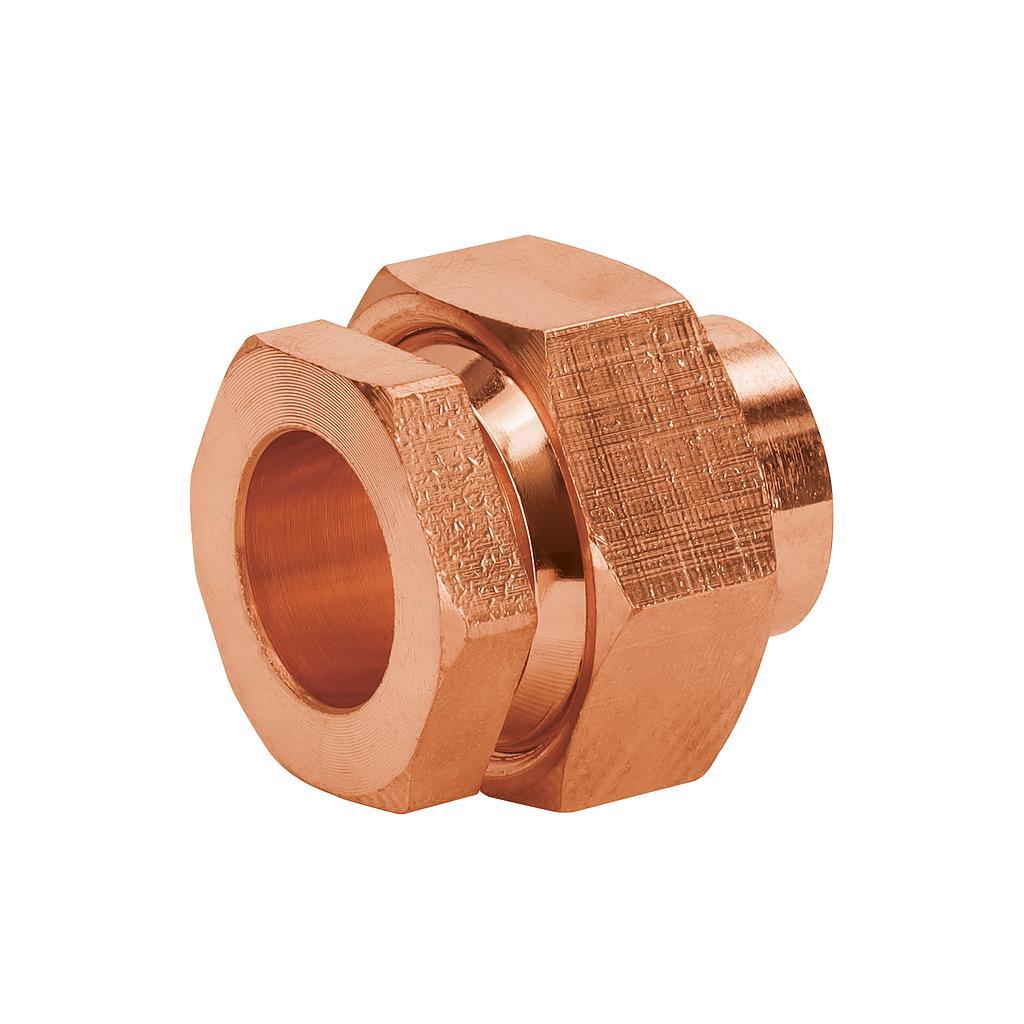 TUERCA UNION DE LATON  COBRIZADO 1/2 FOSET