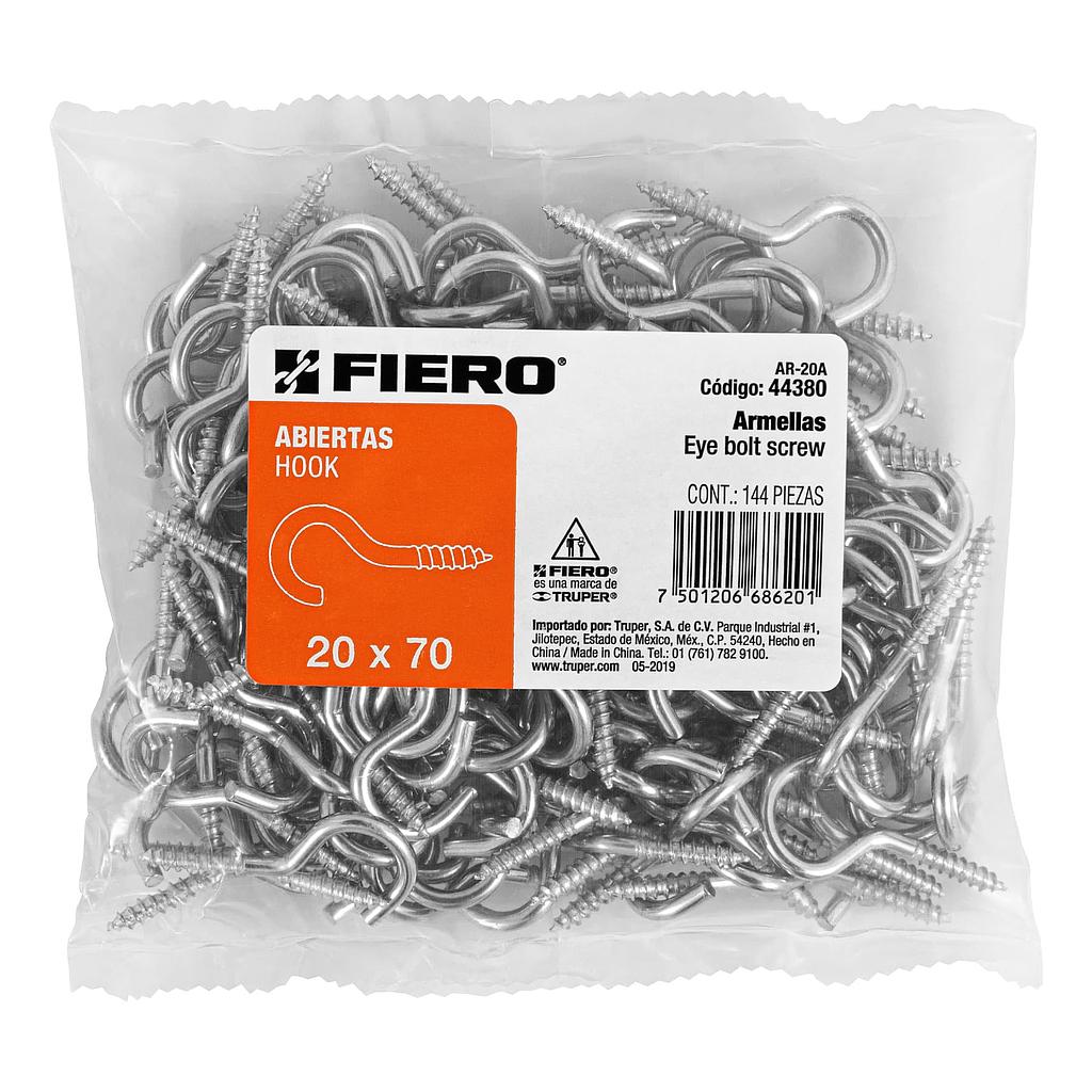 BOLSA CON 144 ARMELLAS ABIERTAS DE 20 X 70 FIERO
