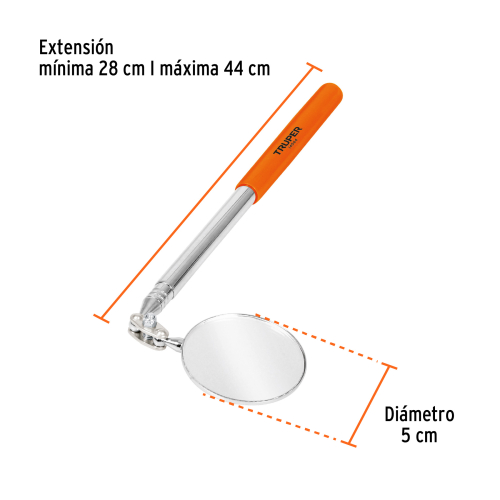 ESPEJO CIRCULAR TELESCOPICO DE INSPECCION 5CM TRUPER