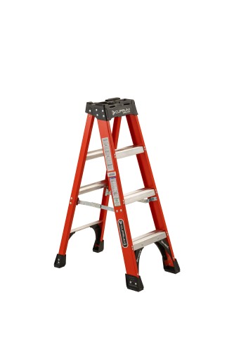 ESCALERA TIJERA 3 PELDAÑOS FIBRA DE VIDRIO 3017-04 CUPRUM