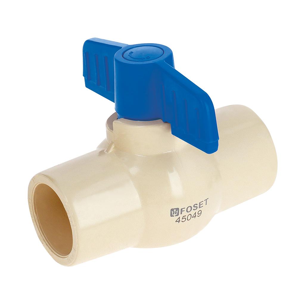 VALVULA ESFERA DE CPVC 3/4 FOSET (10)