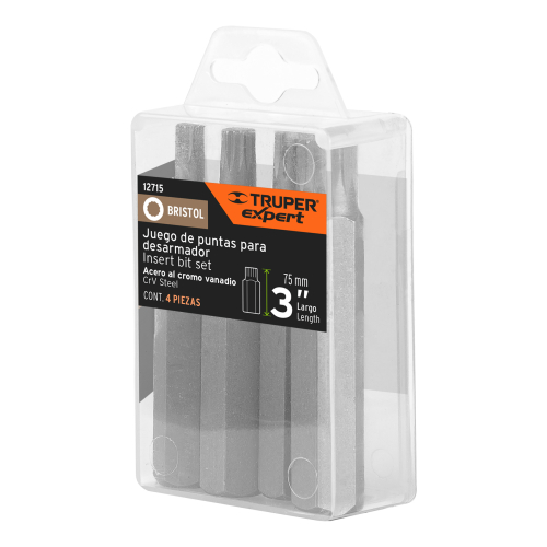 ESTUCHE CON 4 PUNTAS BRISTOL COMBINADAS LARGO 3 TRUPER