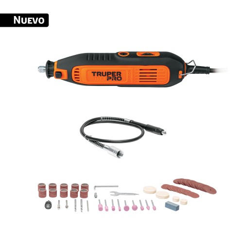 HERRAMIENTA ROTATIVA 135W CON 97 ACCESORIOS TRUPER