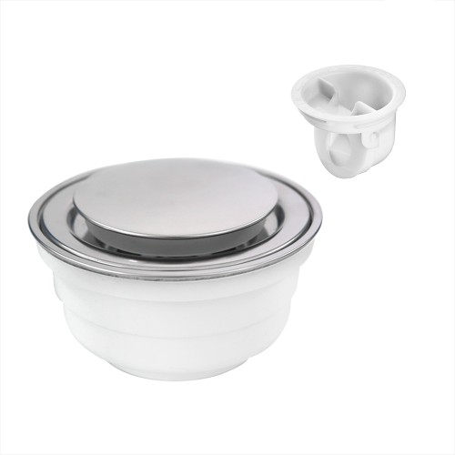 COLADERA UNIVERSAL (2" 3" Y 4") PUSH BOTON CHECK ANTIOLORES CLICK CLACK 2239 FLEXIMATIC