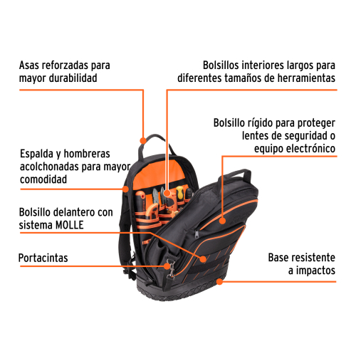 MOCHILA PORTAHERRAMIENTA 33 COMPARTIMENTOS TRUPER