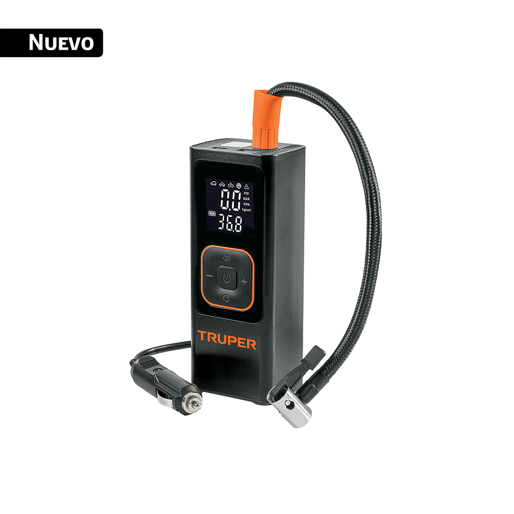 INFLADOR DE AIRE INALAMBRICO PORTATIL 150 PSI TRUPER