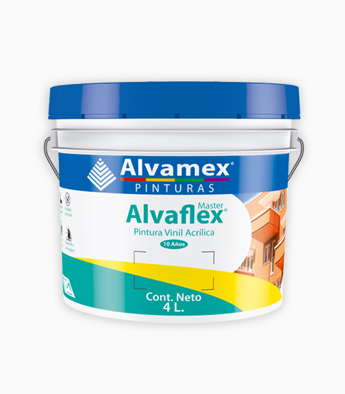 PINTURA VINILICA ALVAFLEX 4 L BLANCO MATE AFM1200
