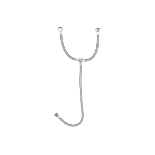 MANGUERA "T" LAVABO/FREGADERO VINILO DE 1/2" X 1/2" X 1/2" DE 55 cm FOSET