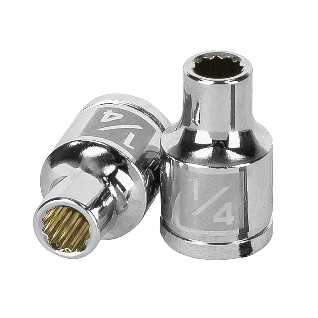 DADO CORTO 1/4 12 PUNTAS CUADRO 3/8 TRUPER