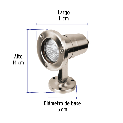 SOBREPUESTO EXTERIOR SILINDRICO SPOT 1XMR16GU5.3 VOLTECK