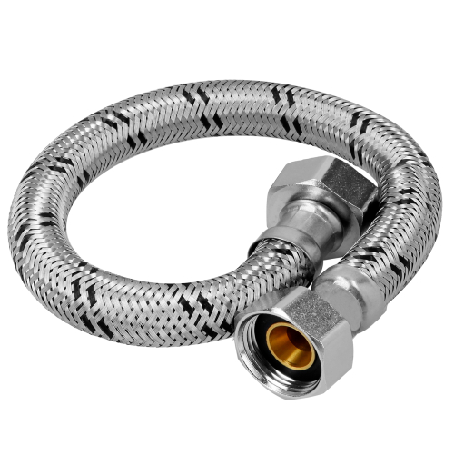 MANGUERA PARA BOILER ACERO INOXIDABLE DE 3/4" X 3/4" DE 80 cm FOSET
