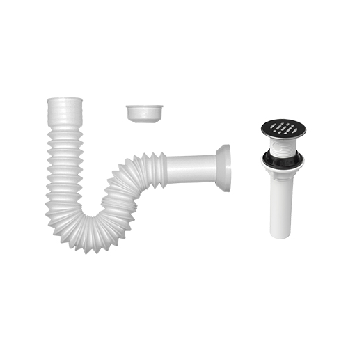 EXTENSION CORRUGADA Y CONTRA PARA LAVABO