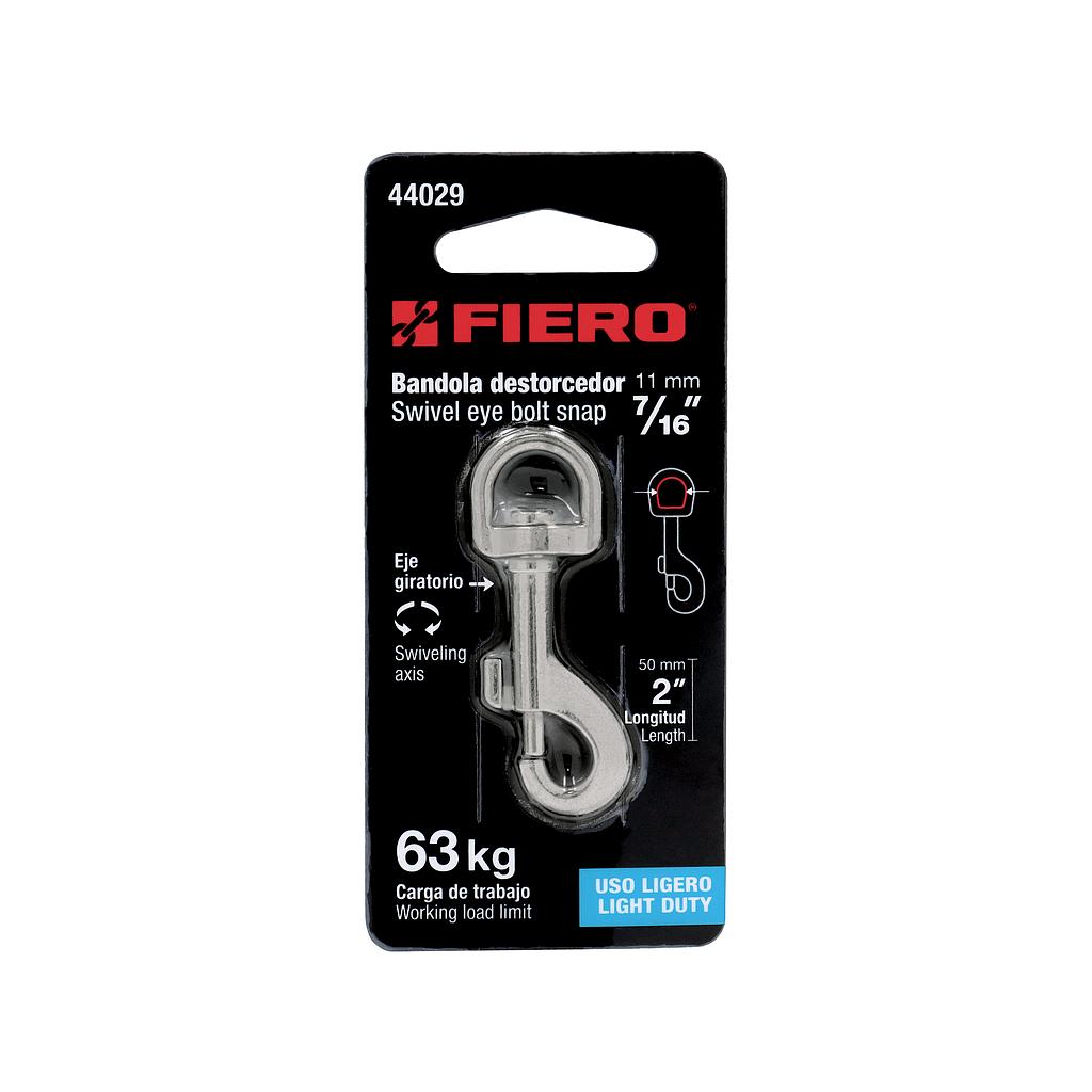 BANDOLA DE ZINC DE 7/16" GIRATORIA FIERO