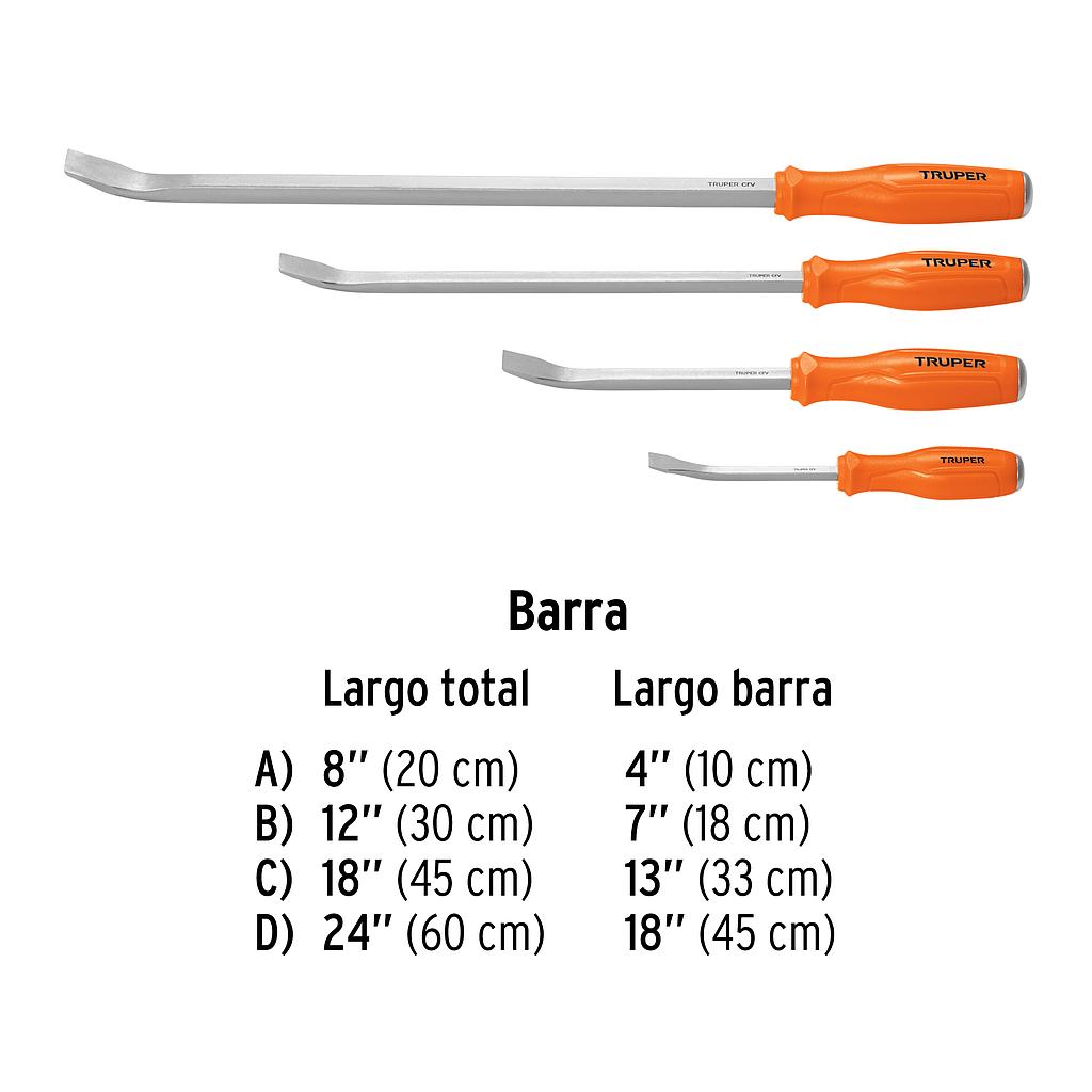 JUEGO CON 4 BARRAS DE PALANCA TRUPER