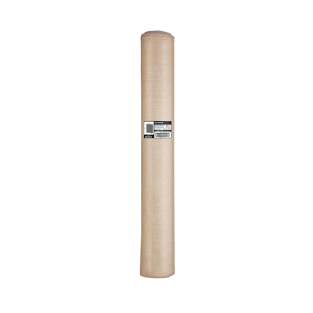 ROLLO DE MALLA SOMBRA 80% RASCHEL BEIGE 15M X 2M FIERO