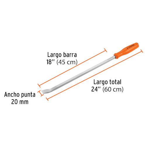 BARRA DE PALANCA LARGO TOTAL 24 TRUPER