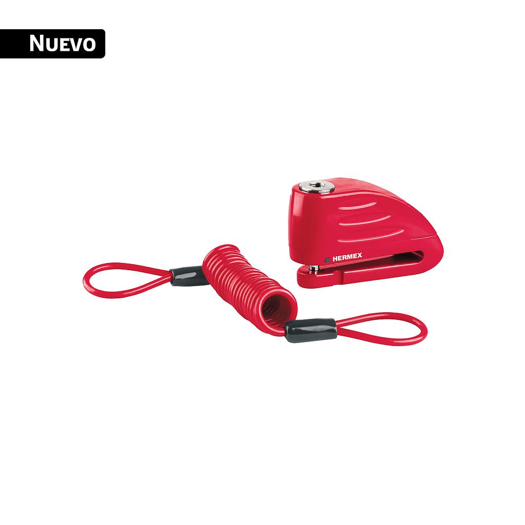 CANDADO PARA DISCO DE MOTOCICLETA PERNO DE 7 MM C/ALARMA