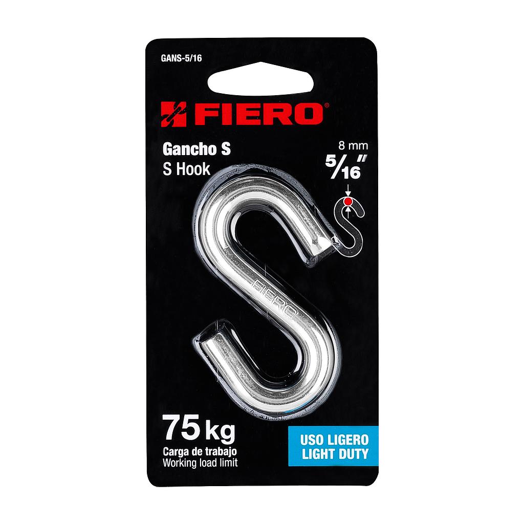 GANCHO S DE 5/16 Plg. DE ACERO PARA CABLE FIERO