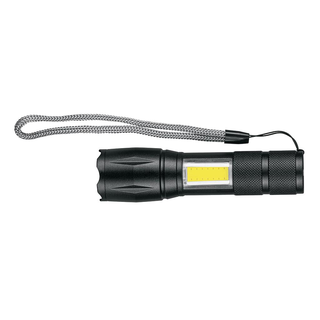 LINTERNA DE LED 270 LM CON LUZ DE EMERGENCIA, REGARGABLE
